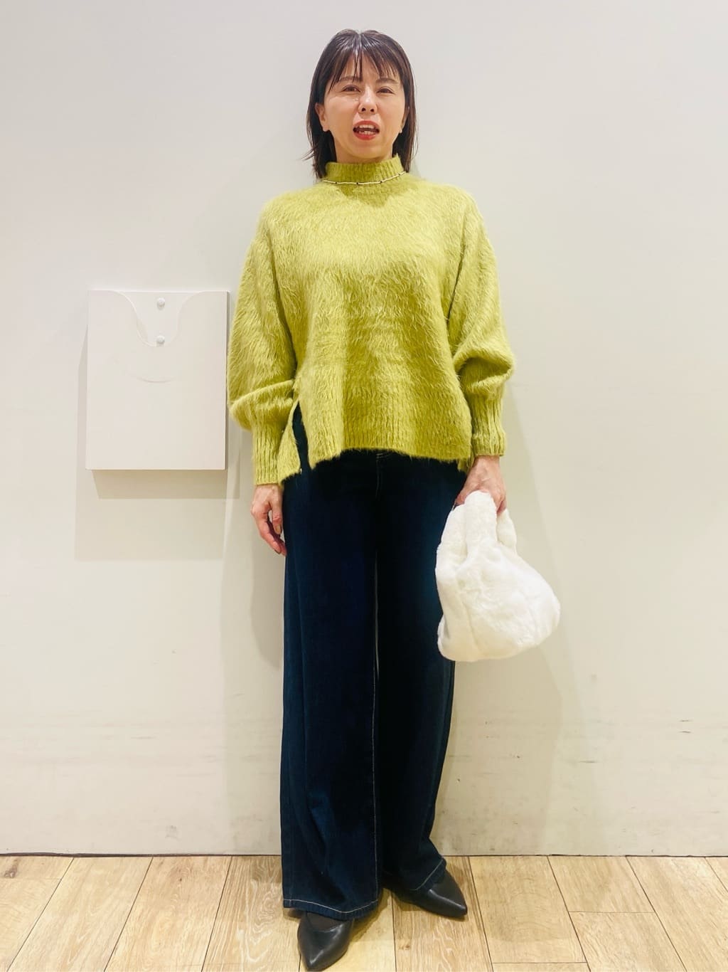 YUKOさんの「index｜ハイネックパフニット【洗濯機OK】」を使ったコーディネート