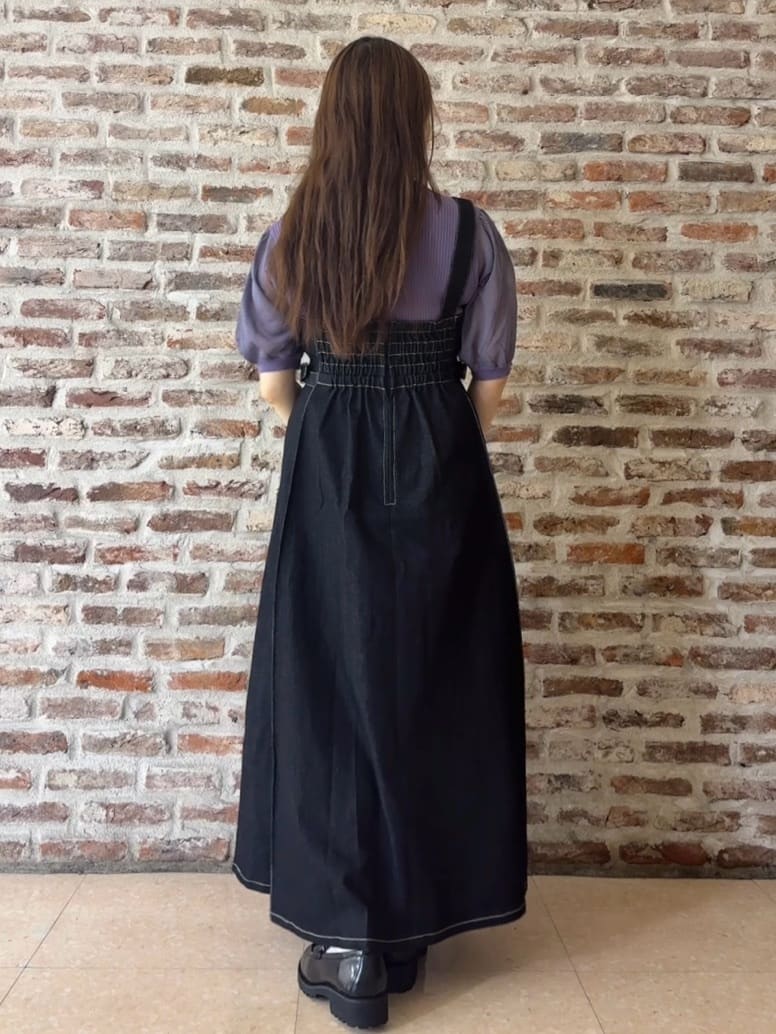 tokiさんの「THE SHOP TK｜シアーパフ袖ニット【洗濯機OK】」を使ったコーディネート