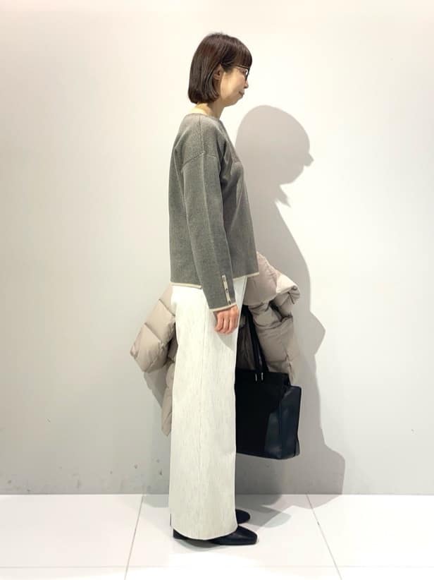 murayamaさんの「INDIVI｜【名品／撥水／抗菌防臭】ロング丈リサイクルダウンコート」を使ったコーディネート