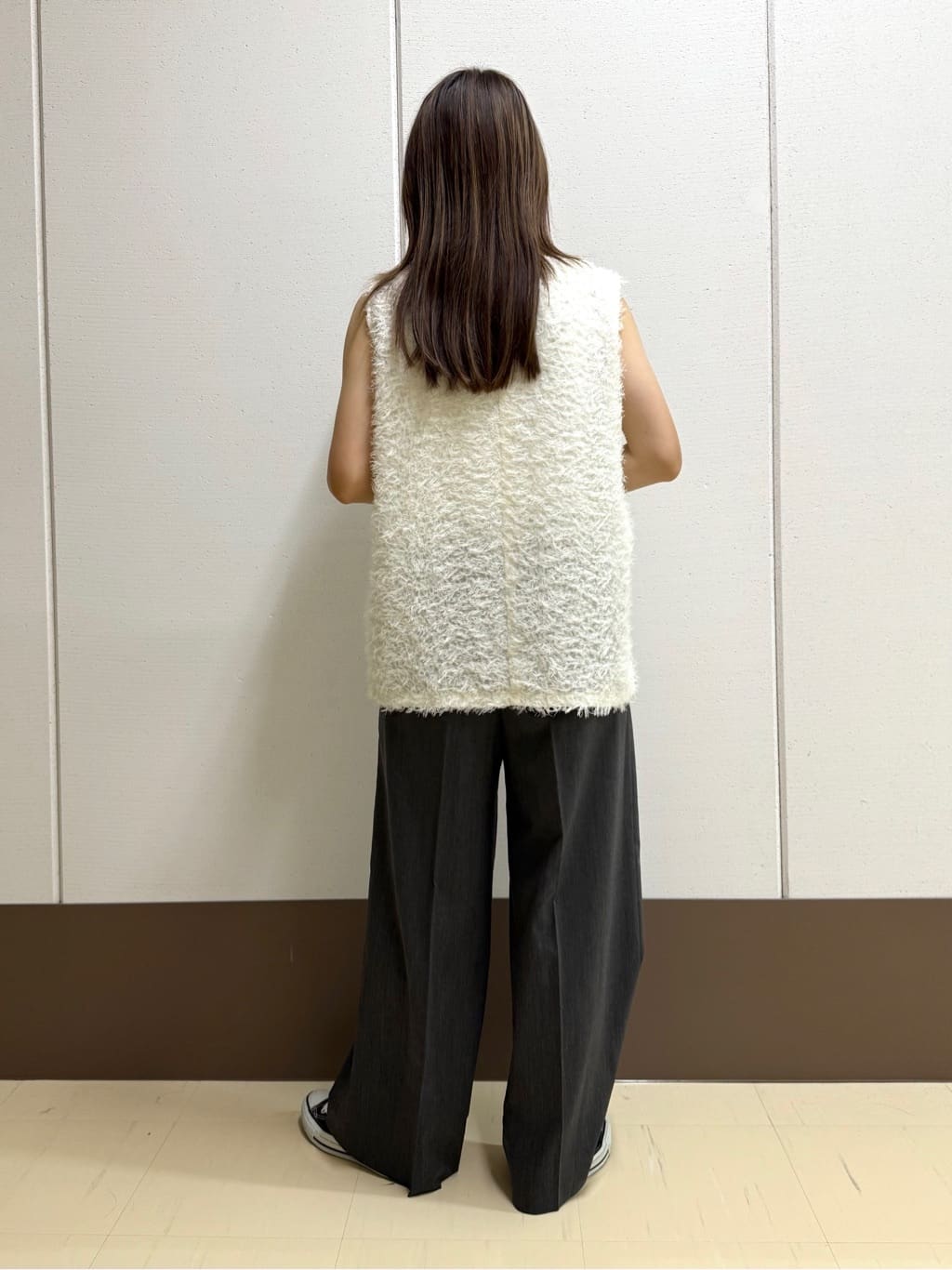 mamiさんの「INDIVI｜【インナーとしても活躍！】フリンジジャカードチュニック」を使ったコーディネート