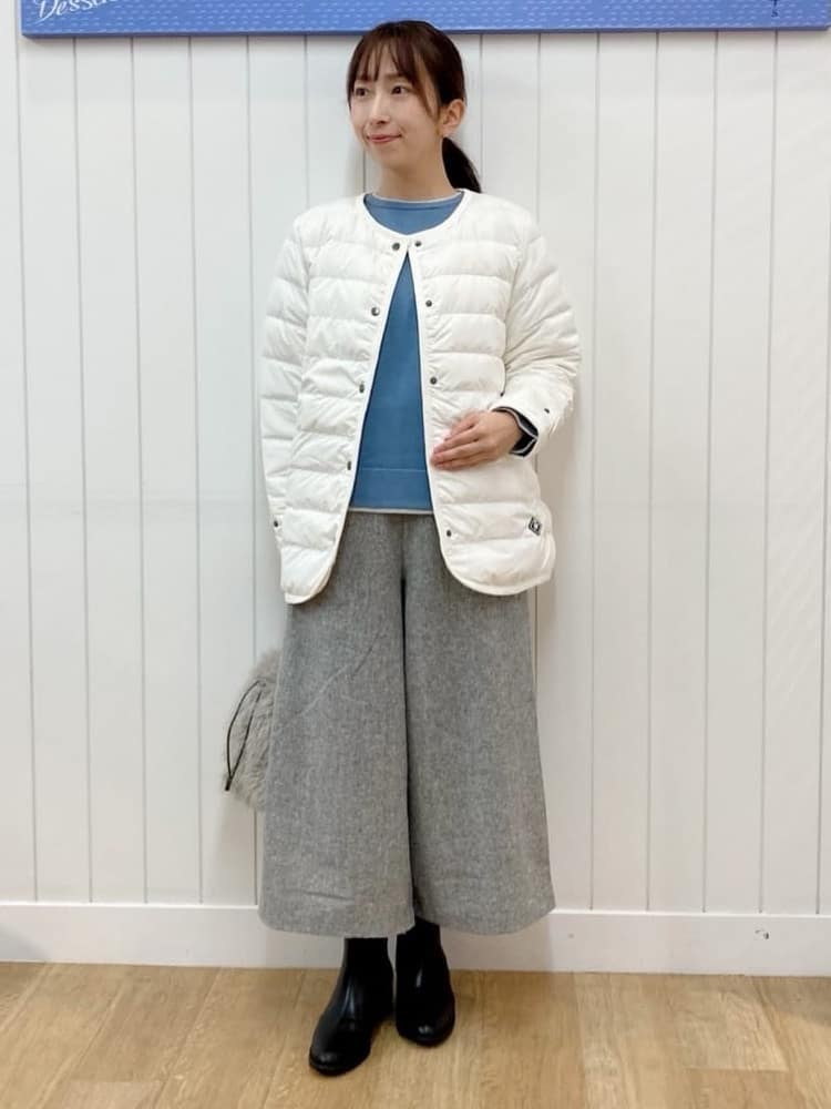 yoshiさんの「Dessin｜【撥水・2WAY】ミュラーダウンコートミドル丈」を使ったコーディネート