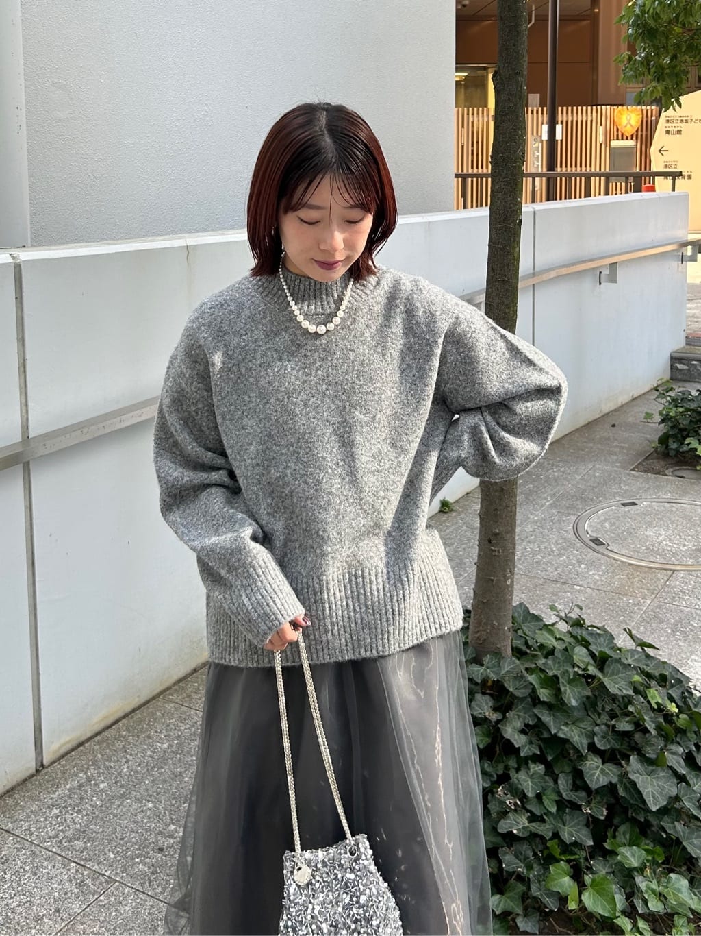 RINAさんの「OPAQUE.CLIP｜ふわふわハイネックニット【洗濯機OK】」を使ったコーディネート