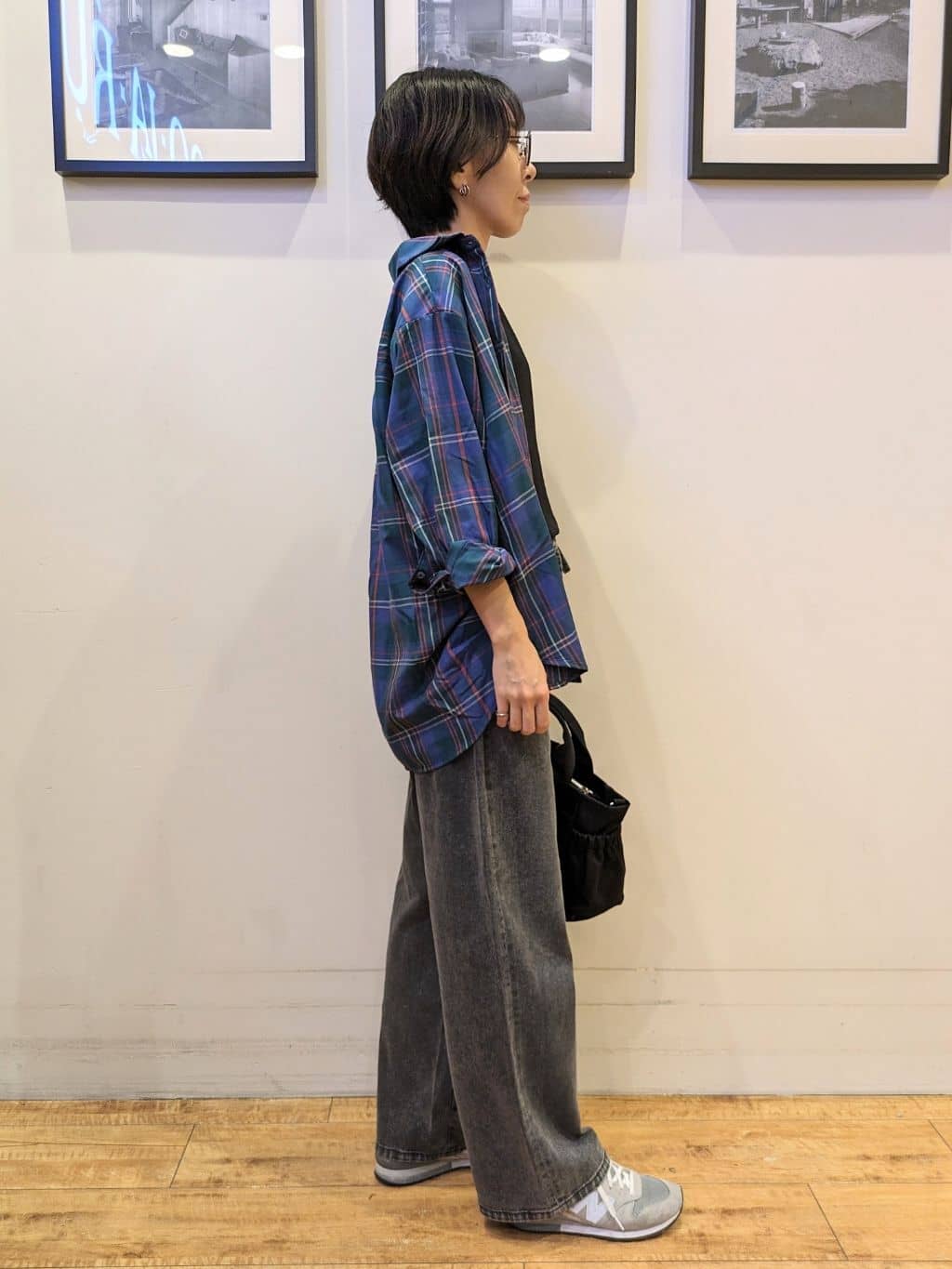 Akiさんの「SHOO･LA･RUE｜【洗濯機可/S-LL】程よい抜け感 大人のチェックシャツ」を使ったコーディネート