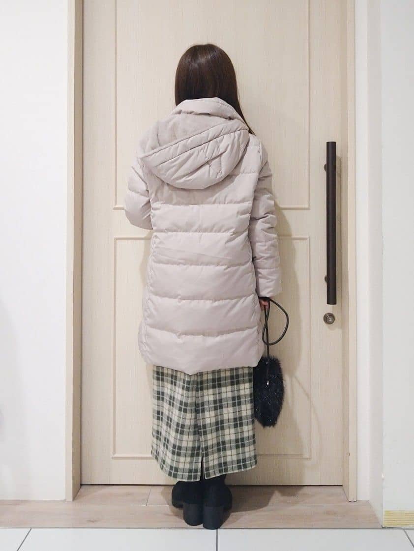 mi-saさんの「SHOO･LA･RUE｜【S-LL/洗濯機可】ふわふわが魅力 ハイネックニットプルオーバー」を使ったコーディネート