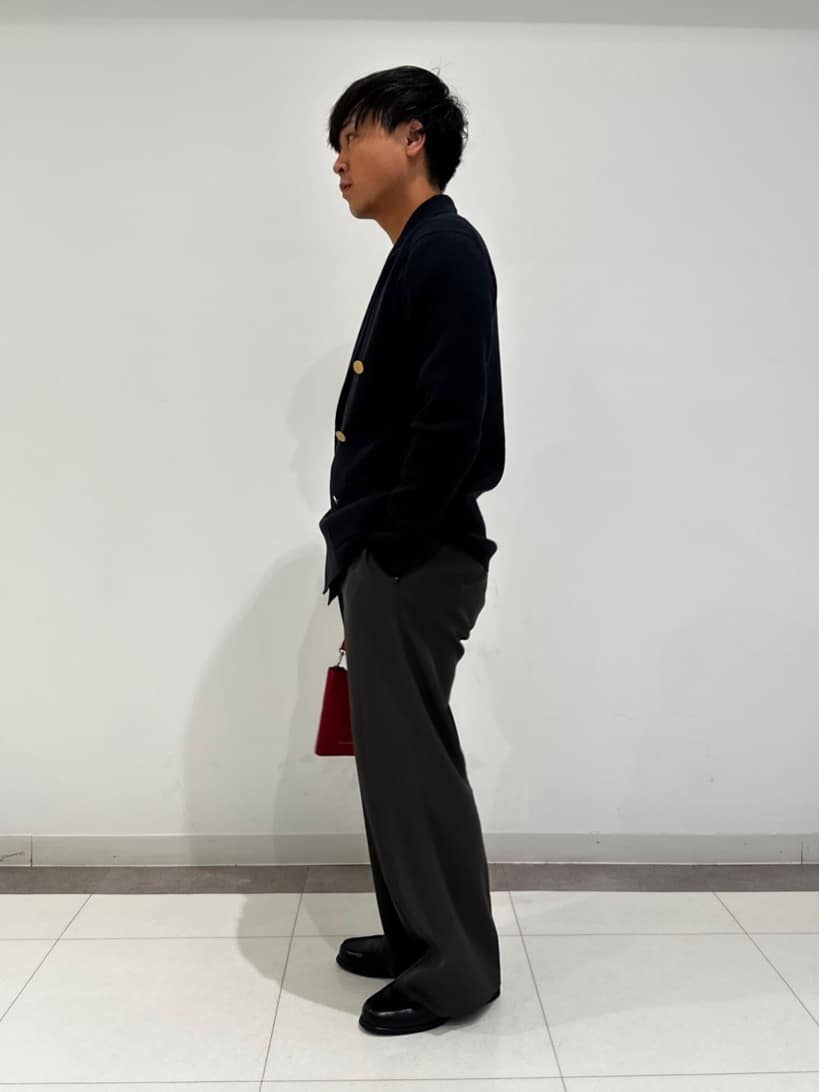 MATSUBARAさんの「DRESSTERIOR｜ダブルブレスト ニットジャケット」を使ったコーディネート