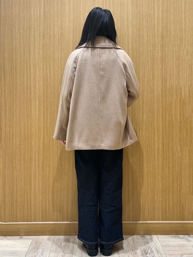 aさんの「OPAQUE.CLIP｜カシミヤブレンドウールミドルピーコート」を使ったコーディネート