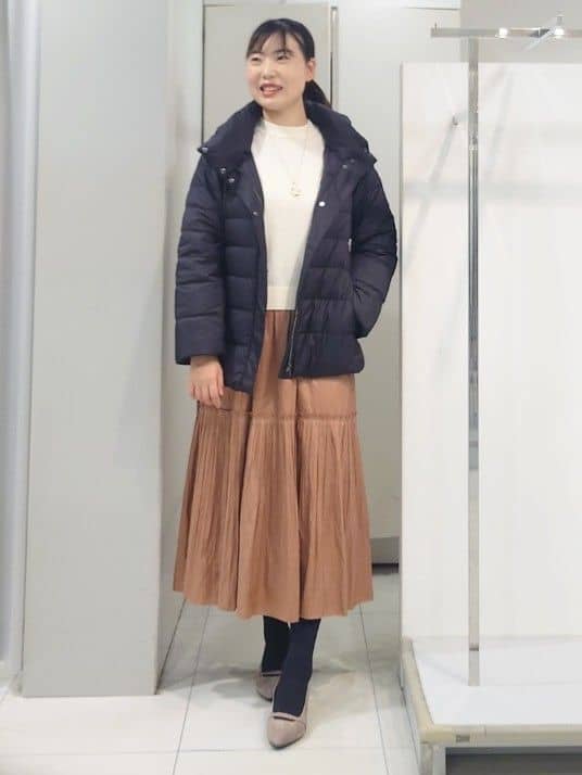 AZUSAさんの「Reflect｜【SS-4Lサイズ】フーデッドミドルダウンコート」を使ったコーディネート