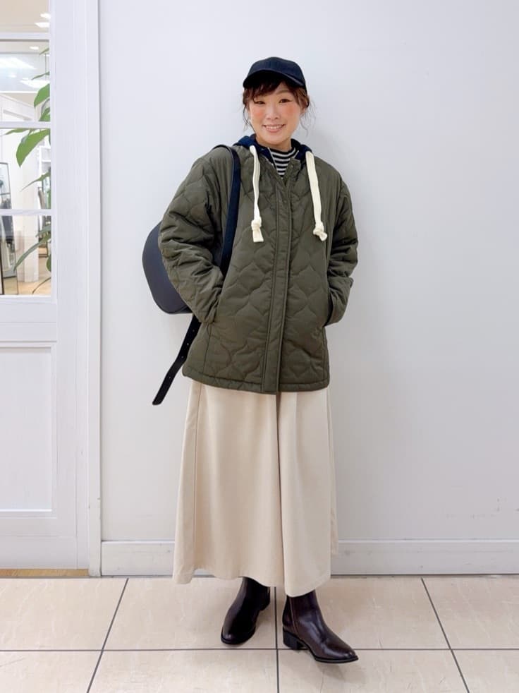 Osawaさんの「Dessin｜【洗える】リブタートルネックニット」を使ったコーディネート