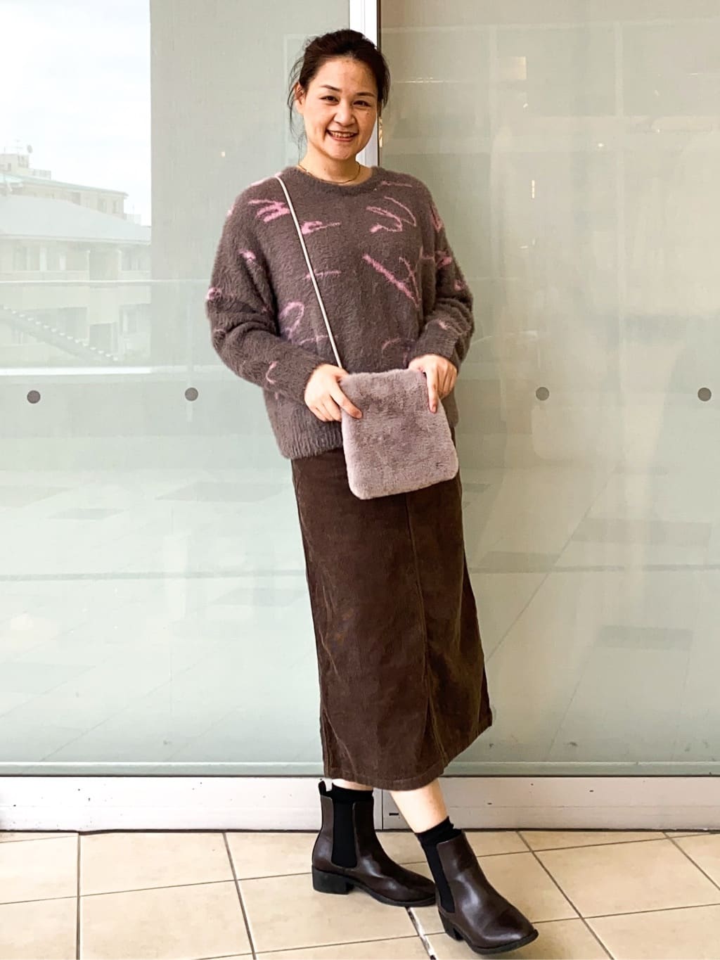 Jeanさんの「OPAQUE.CLIP｜アート柄シャギーニット【洗濯機OK】」を使ったコーディネート