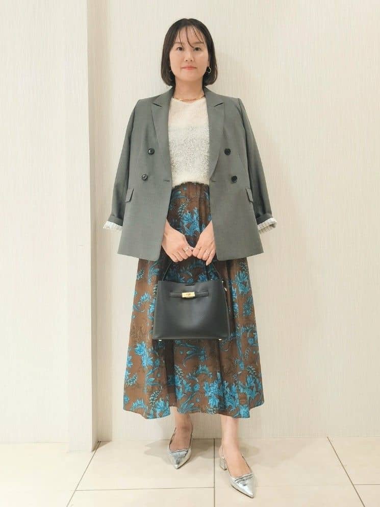 naokoさんの「UNTITLED｜【セットアップ可】ウールライク ダブルブレストジャケット」を使ったコーディネート