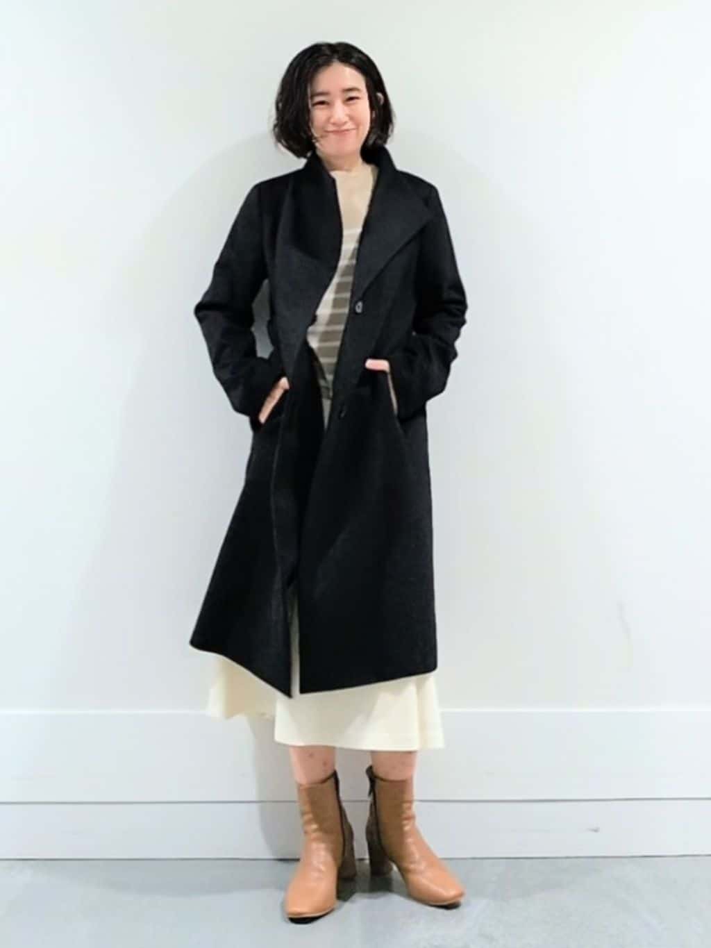 ミズタさんの「UNTITLED｜【洗える】モックネックミラノリブニット」を使ったコーディネート