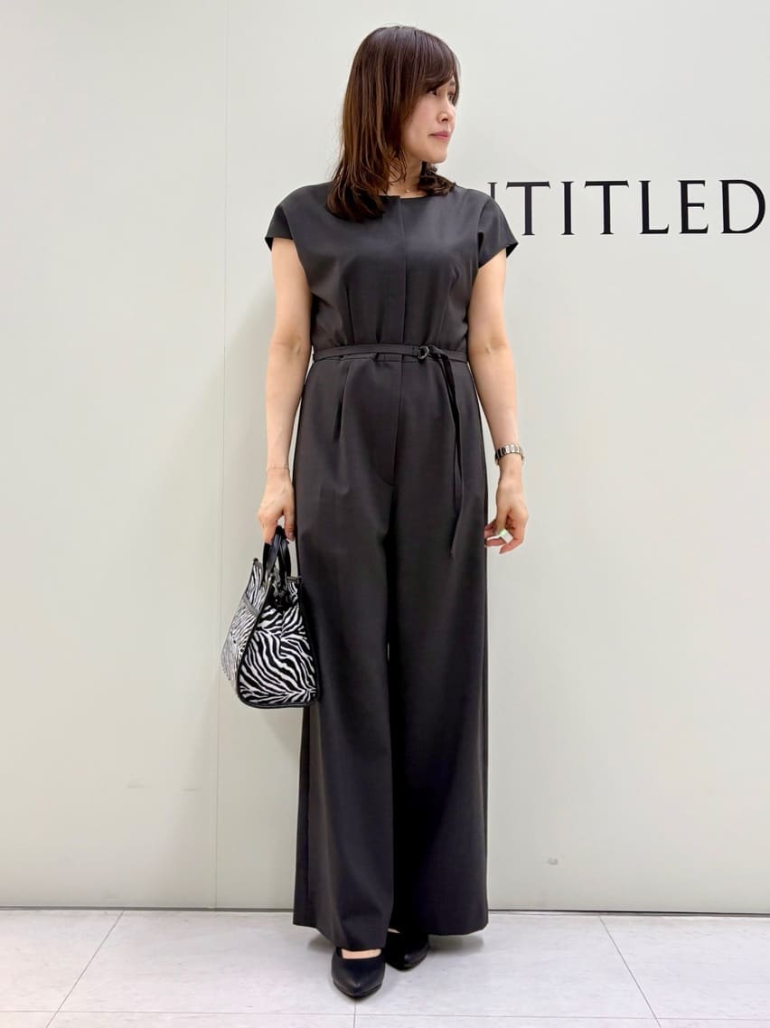 Sakaiさんの「UNTITLED｜【きれいめ/オールインワン】梳毛調合繊コンビネゾン」を使ったコーディネート
