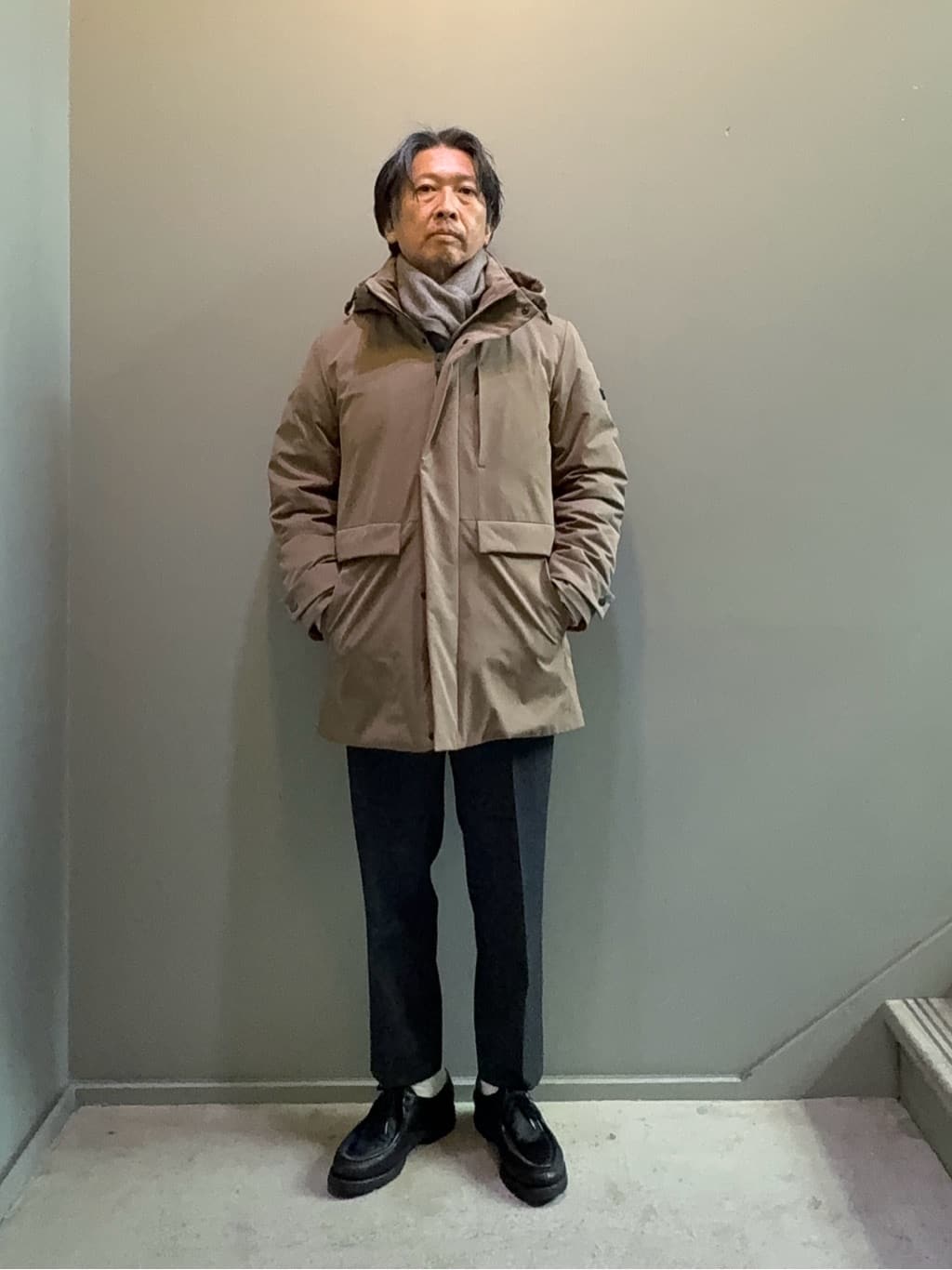 デザイナーTAKEman さんの「TAKEO KIKUCHI｜【None Of Stress】ストレッチ ダウンブルゾン」を使ったコーディネート
