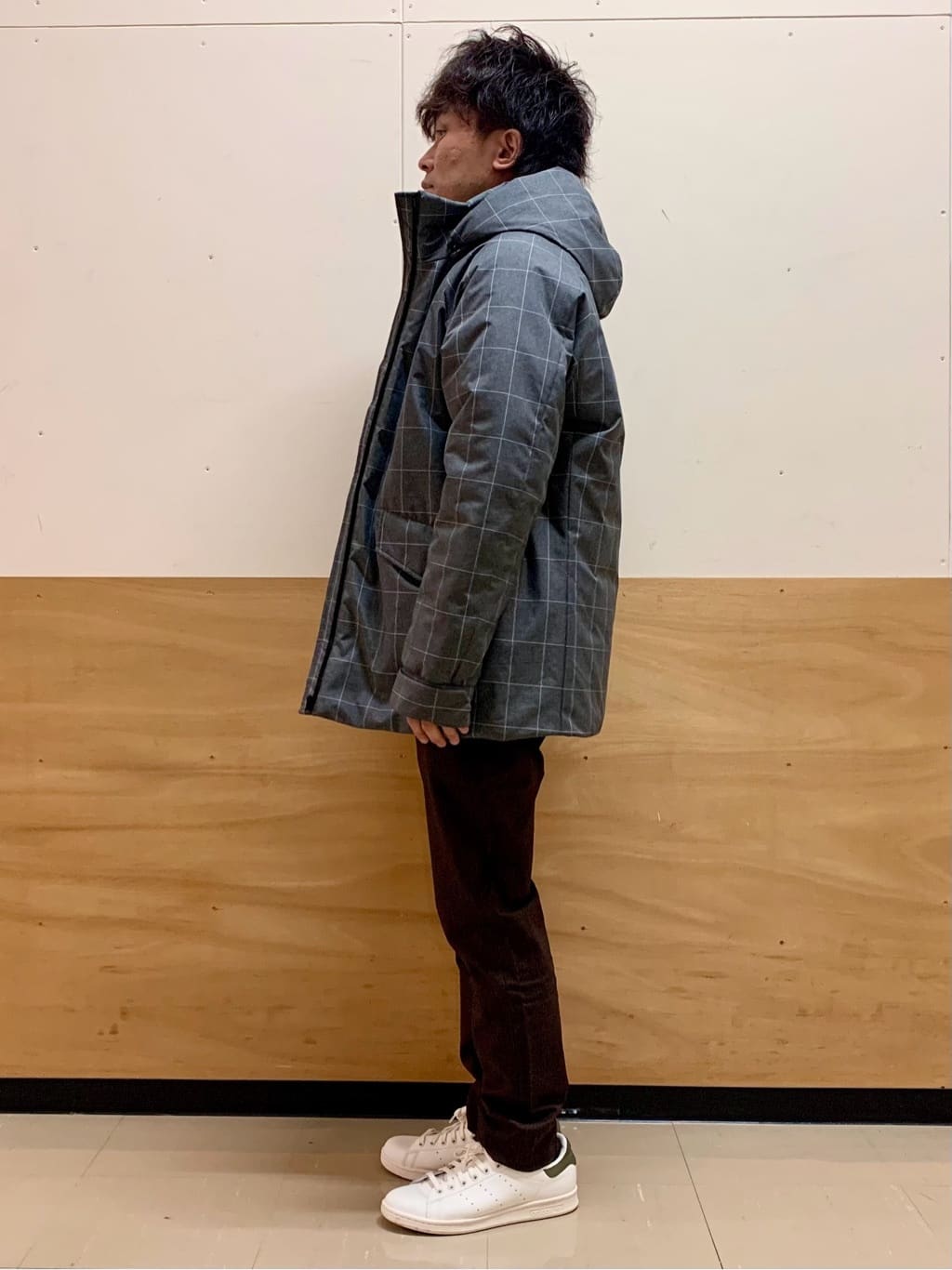 MATUさんの「THE SHOP TK｜【軽くて、暖かい】SORONA／ソロナ 中綿ブルゾン 防風/軽量/洗濯機OK/フード脱着可」を使ったコーディネート