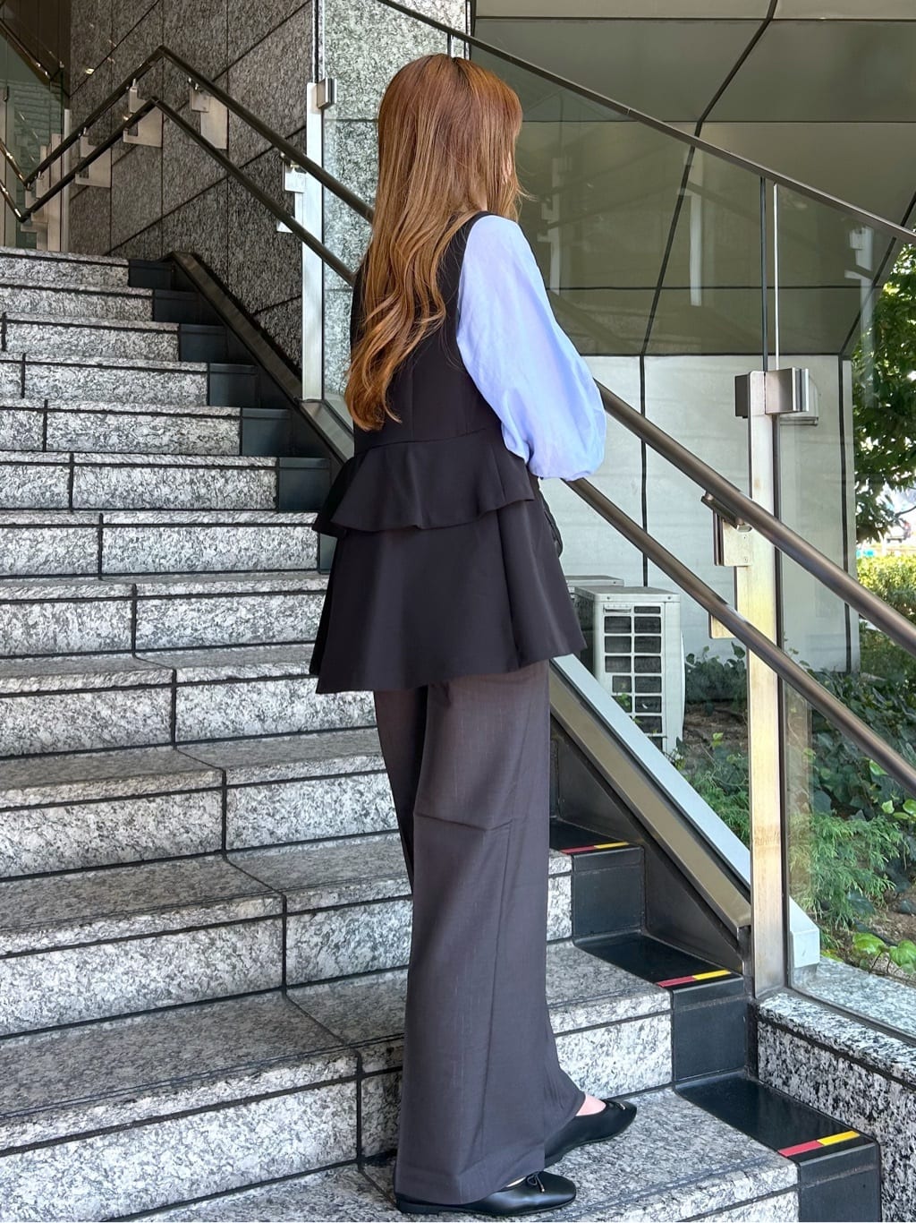 Risaさんの「OPAQUE.CLIP｜2WAYシアーボウタイブラウス【洗濯機洗い可】」を使ったコーディネート