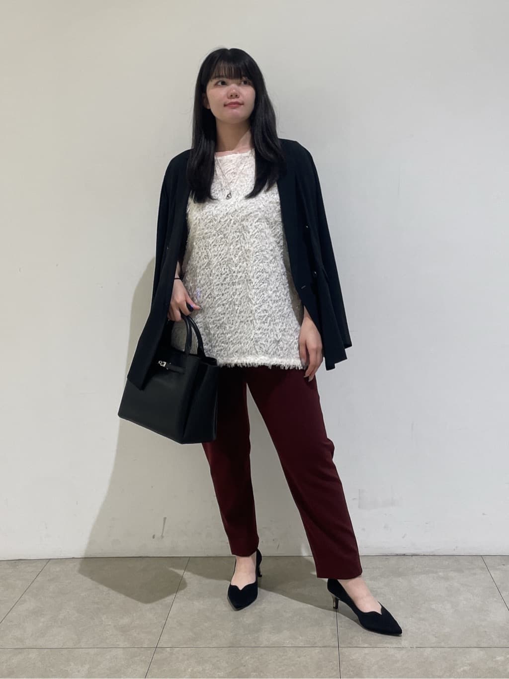 emikaさんの「INDIVI｜【軽く羽織れる！】ダブルジャケット」を使ったコーディネート