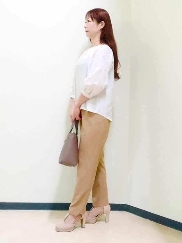 花さんの「Reflect｜【一枚で着映える◎】レオパード風ジャカードブラウス」を使ったコーディネート