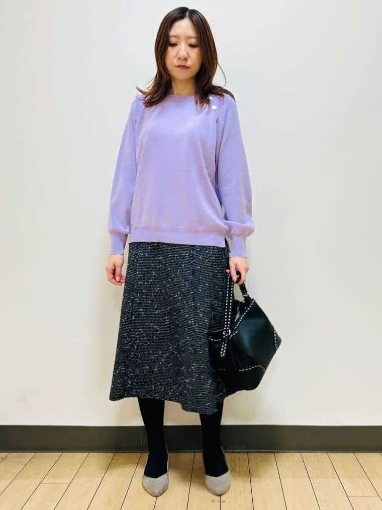 miiiさんの「Reflect｜【ゆったり着られる◎】ラグランスリーブニット」を使ったコーディネート