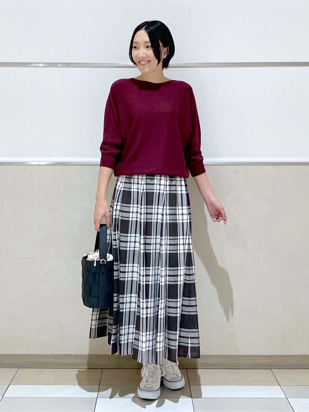 eriko さんの「Dessin｜【洗える】後ろボタンニットプルオーバー七分袖」を使ったコーディネート