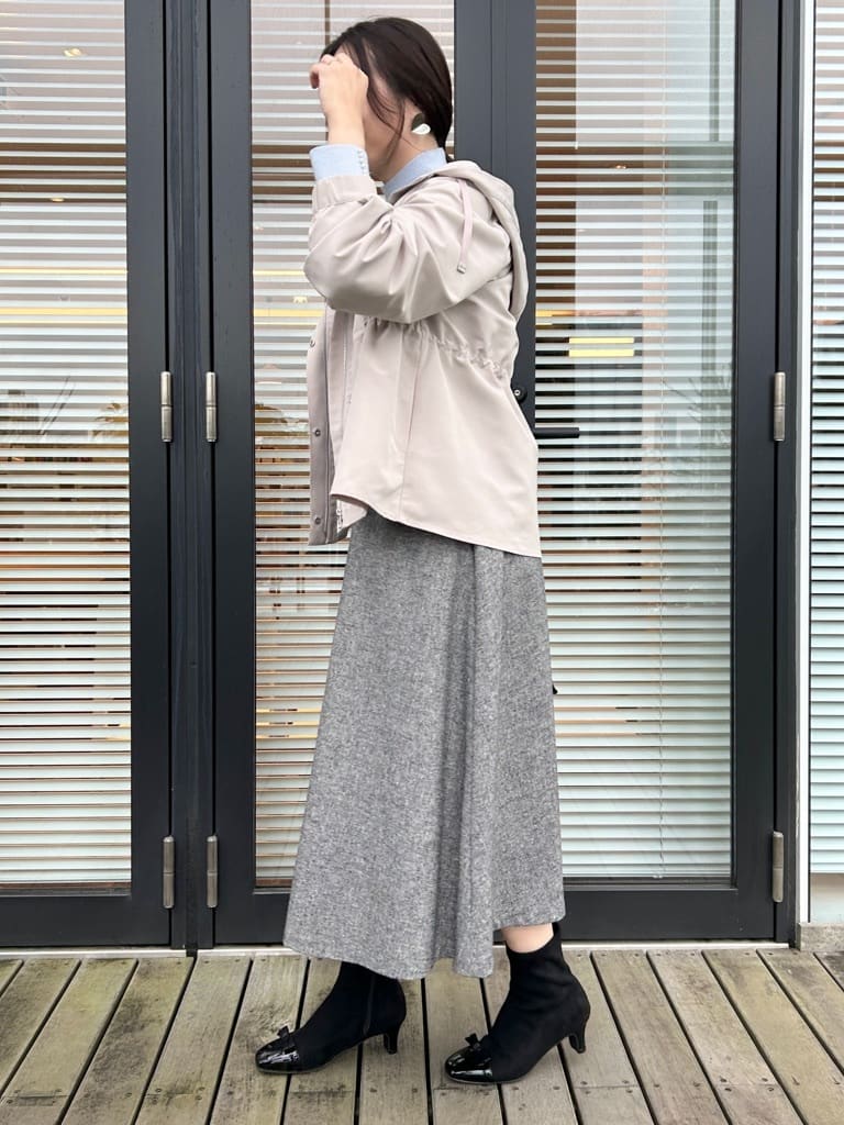 shinoさんの「Couture brooch｜【多機能・フェミニン】パール調リブニット」を使ったコーディネート
