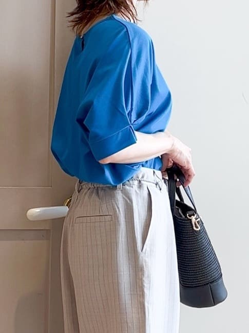 yamakoさんの「grove｜ロープベルトで差がつく 洗練リラックスパンツ」を使ったコーディネート