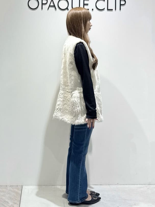 mikaさんの「OPAQUE.CLIP｜カラーしずくイヤリング」を使ったコーディネート