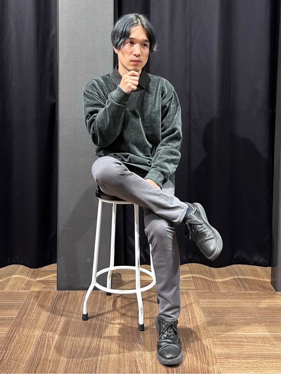 tomoyaさんの「THE SHOP TK｜【触れるたびに心地良い】ライトモールニット　洗濯機OK/ユニセックスでおすすめ！」を使ったコーディネート