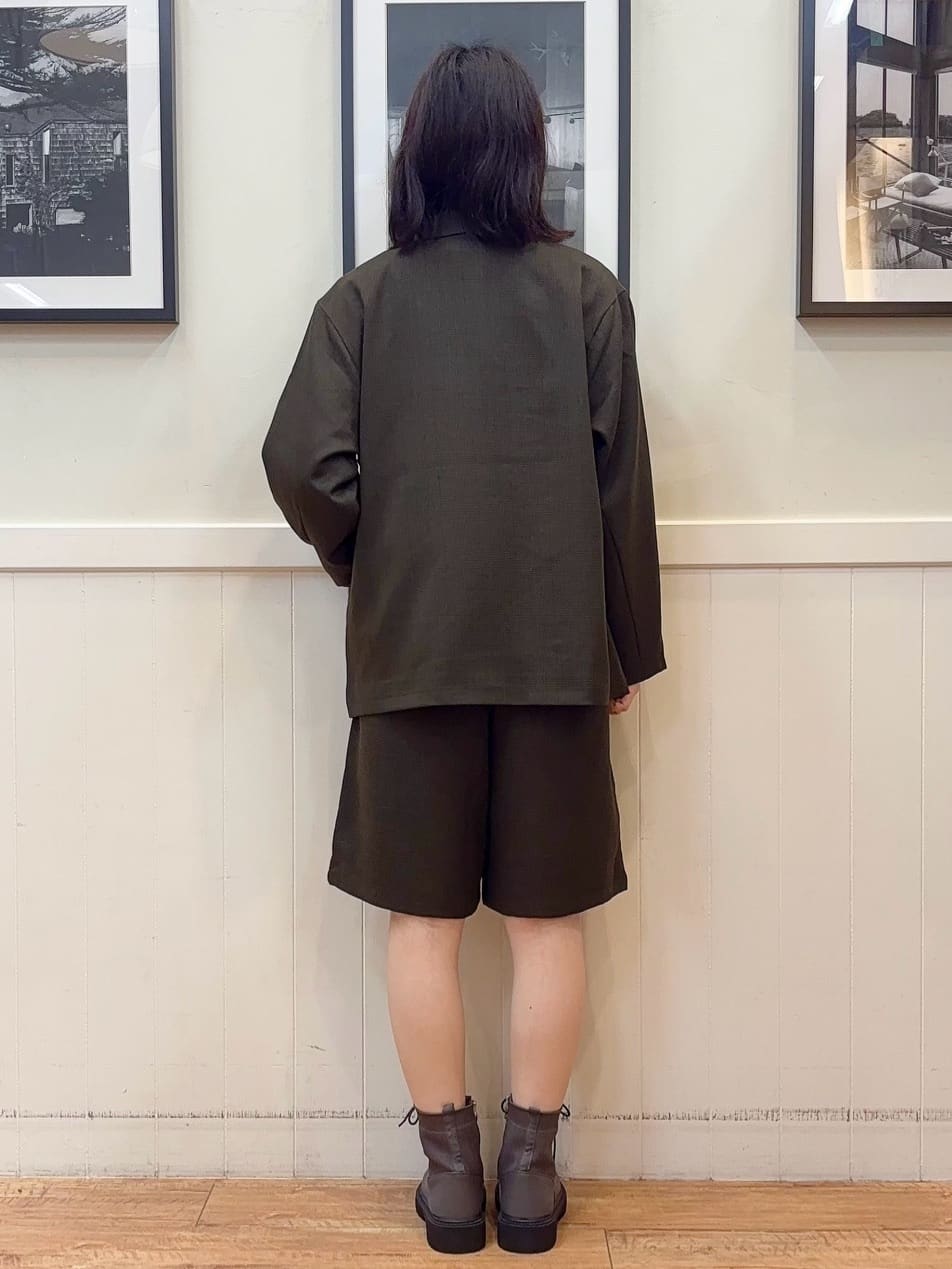 えぬさんの「SHOO･LA･RUE｜【セットアップ可】チェック柄タックハーフパンツ」を使ったコーディネート