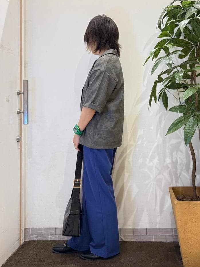 misakiさんの「SHOO･LA･RUE｜【セットアップ可/洗濯後しわになりにくい】5分袖テーラードジャケット」を使ったコーディネート