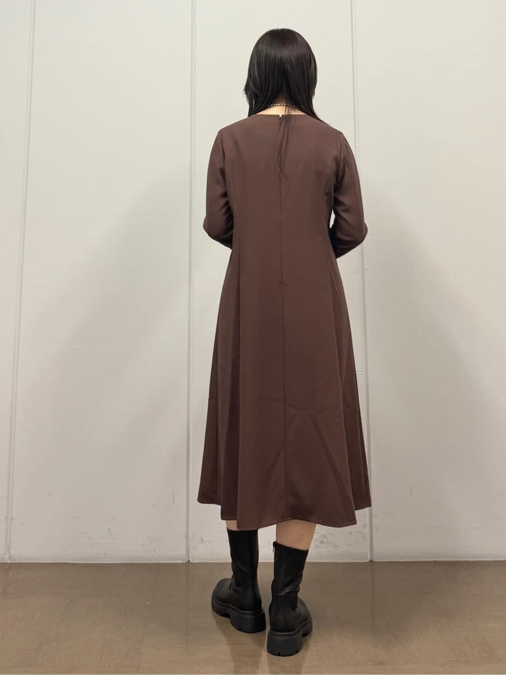 mizukiさんの「INDIVI｜【洗える／UVケア】ジョーゼットフレアワンピース」を使ったコーディネート