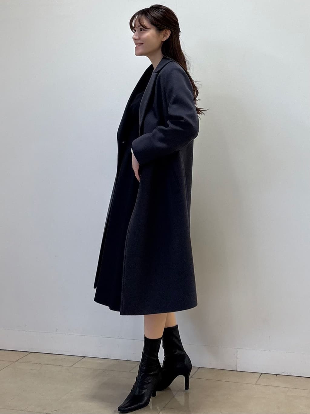 sayaさんの「COUP DE CHANCE｜【日本製】チェスター風コート」を使ったコーディネート