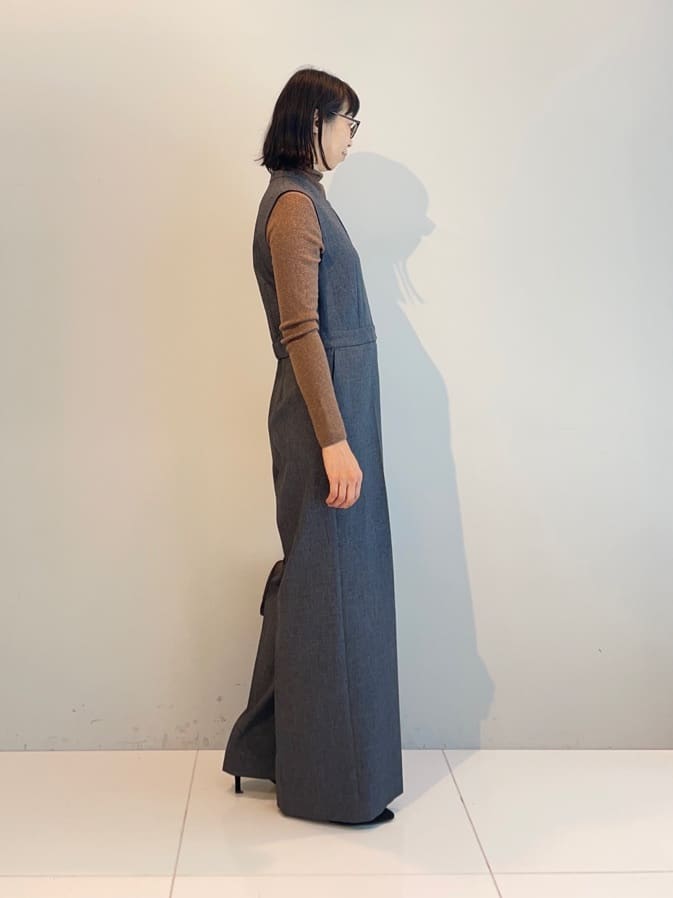 murayamaさんの「INDIVI｜【トレンド／スタイルアップ】ストレッチコンビネゾン」を使ったコーディネート