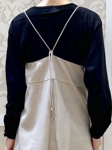 望 愛さんの「grove｜【カセット服】洗えるAラインキャミワンピース」を使ったコーディネート