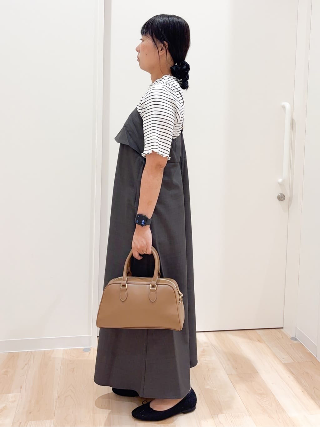 miraiさんの「grove｜【カセット服】洗えるAラインキャミワンピース」を使ったコーディネート