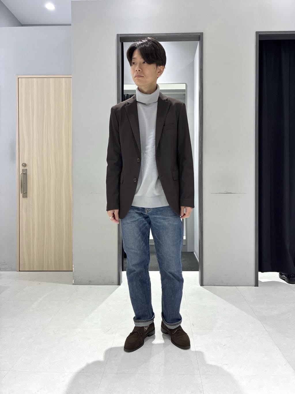 わいずみさんの「TAKEO KIKUCHI｜【3WAY】ドビー ダウンライナー付ブルゾン」を使ったコーディネート