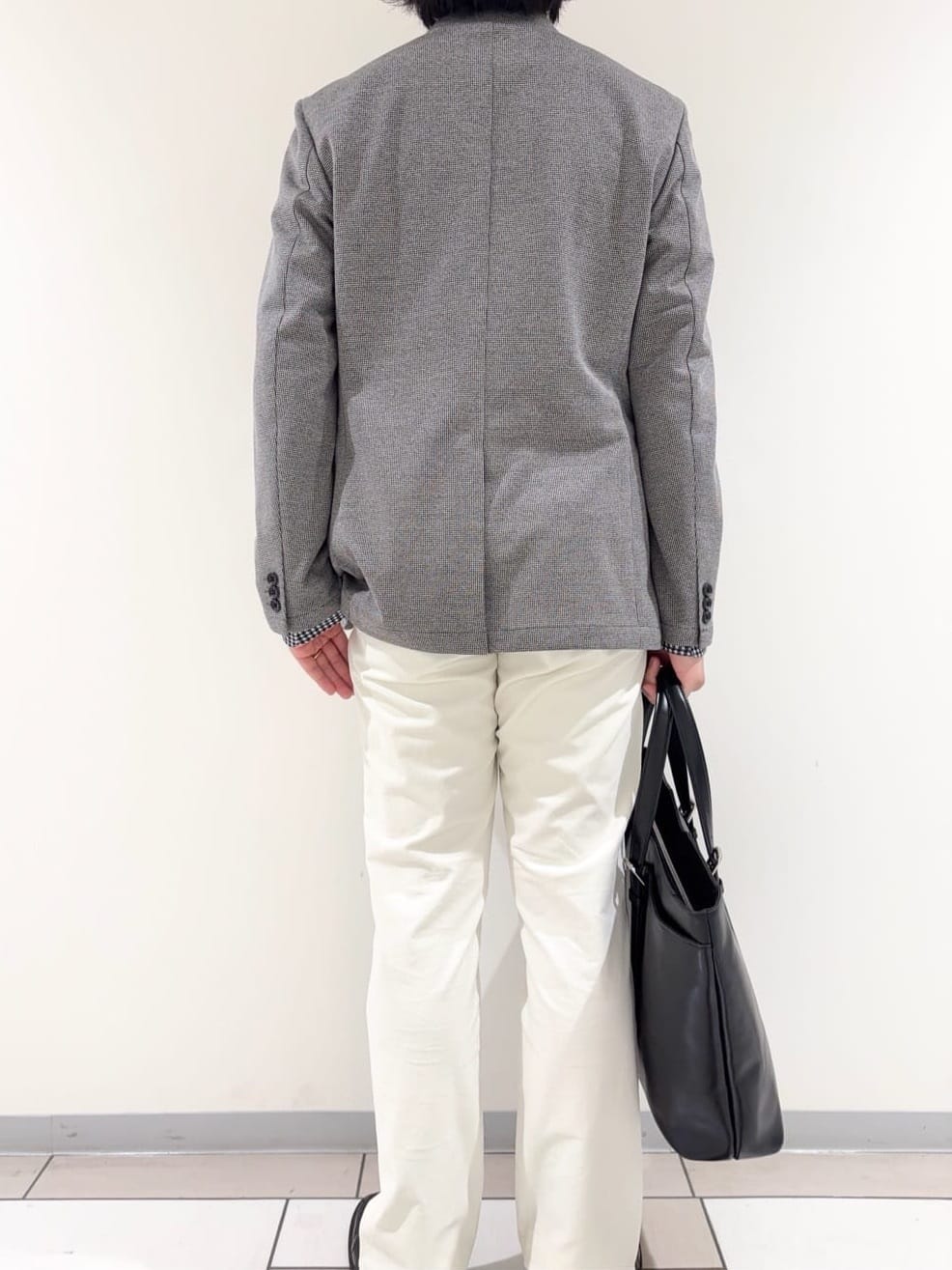 及川さんの「TAKEO KIKUCHI｜ピンジャージ 千鳥 ジャケット」を使ったコーディネート