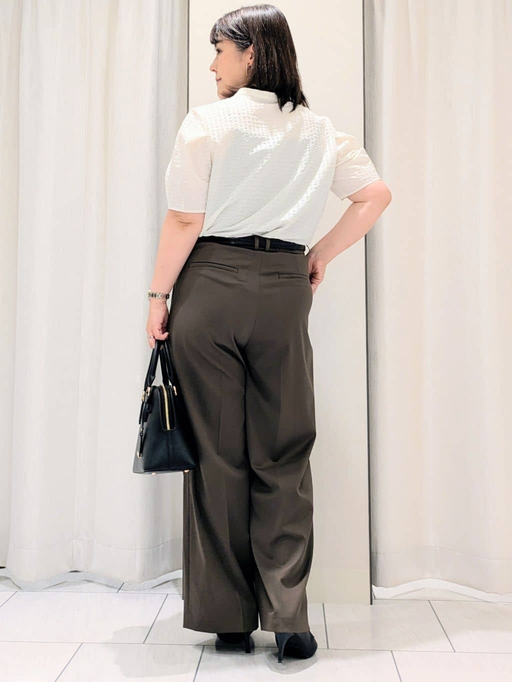 Onumaさんの「UNTITLED｜【アンサンブル可/薄手】ベーシッククルーネックカーディガン」を使ったコーディネート
