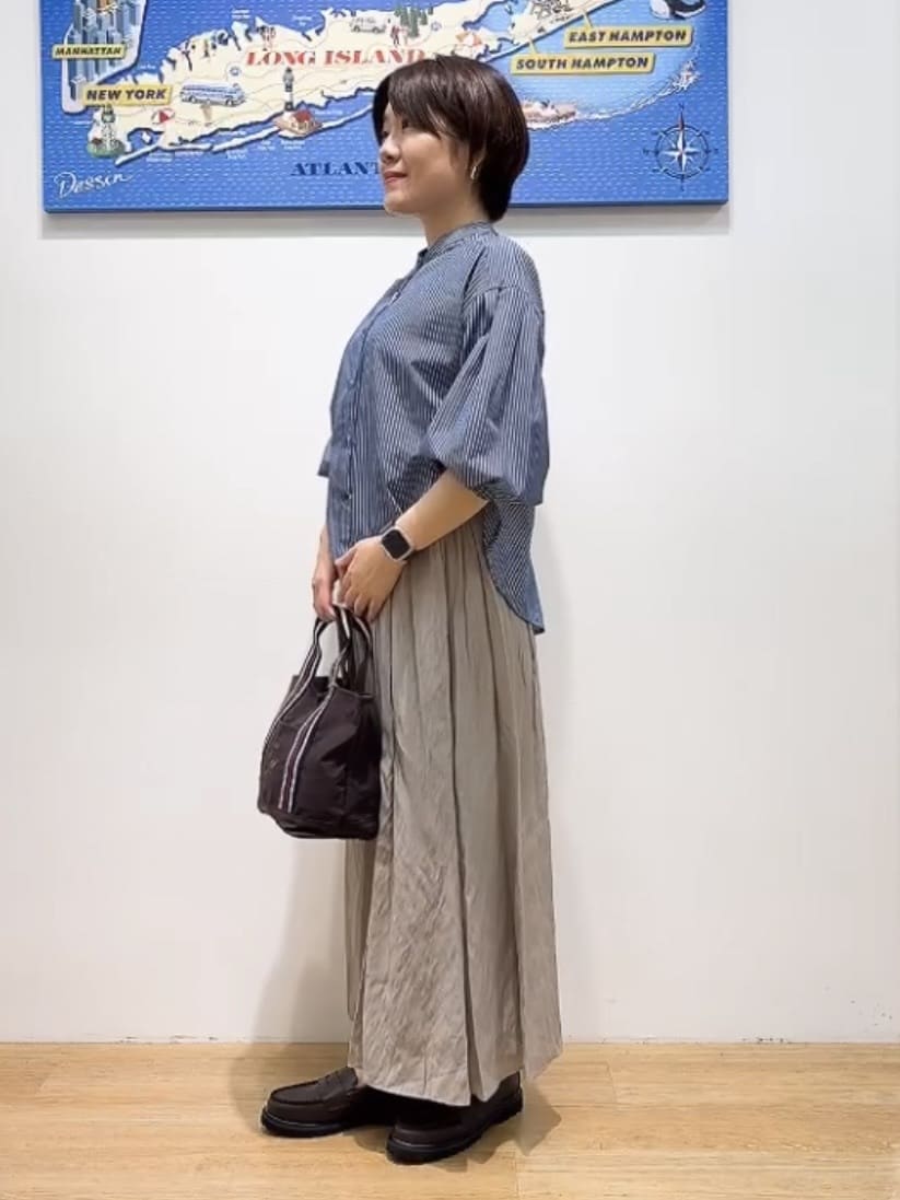 Hamaさんの「Dessin｜【ウエストゴム/洗える】シアーエアリーパンツ」を使ったコーディネート