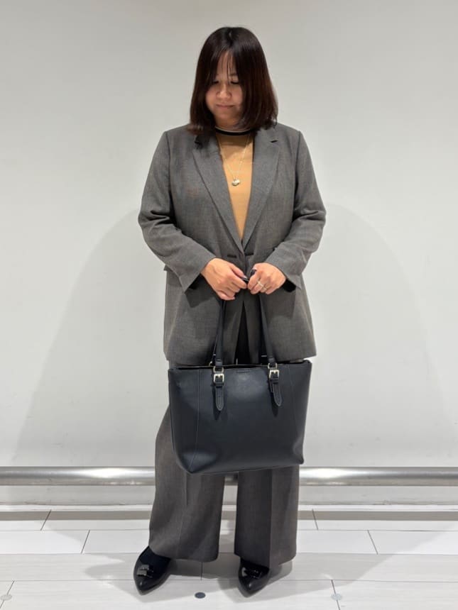 SAEさんの「Reflect｜【単品使いOK◎／セットアップ可】リラクシーメランジワイドパンツ」を使ったコーディネート