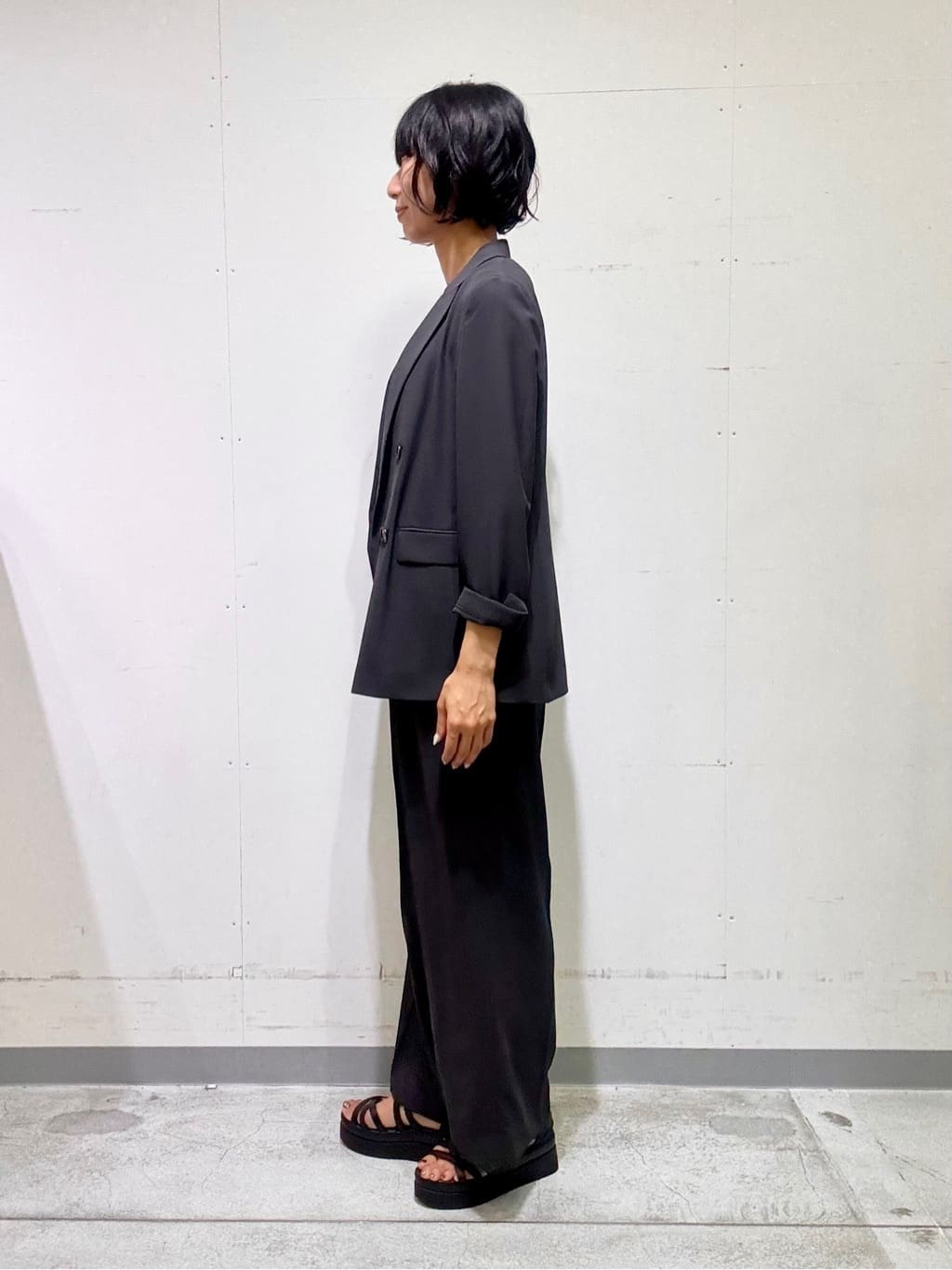 naoさんの「INDIVI｜【軽く羽織れる！】ダブルジャケット」を使ったコーディネート