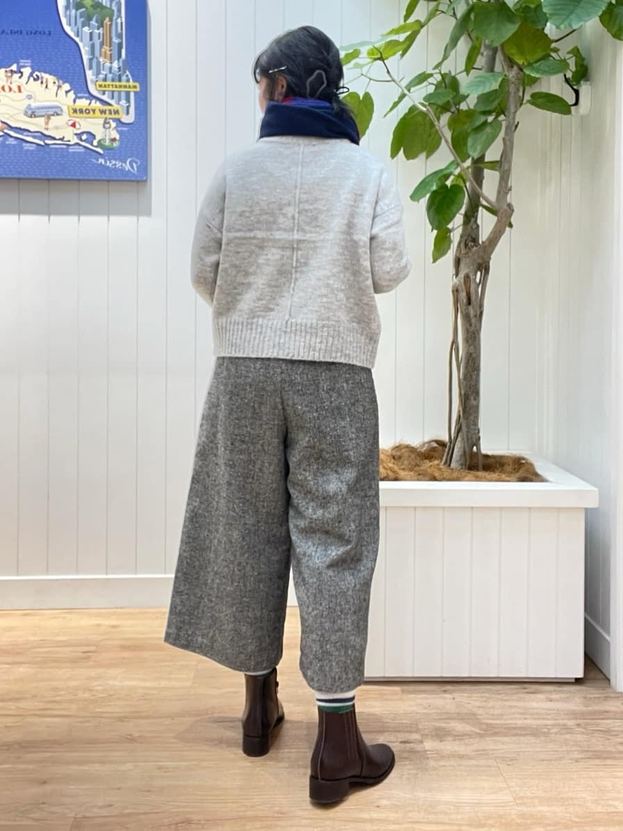 mikaさんの「Dessin｜【洗える】クルーネックワイドニット」を使ったコーディネート