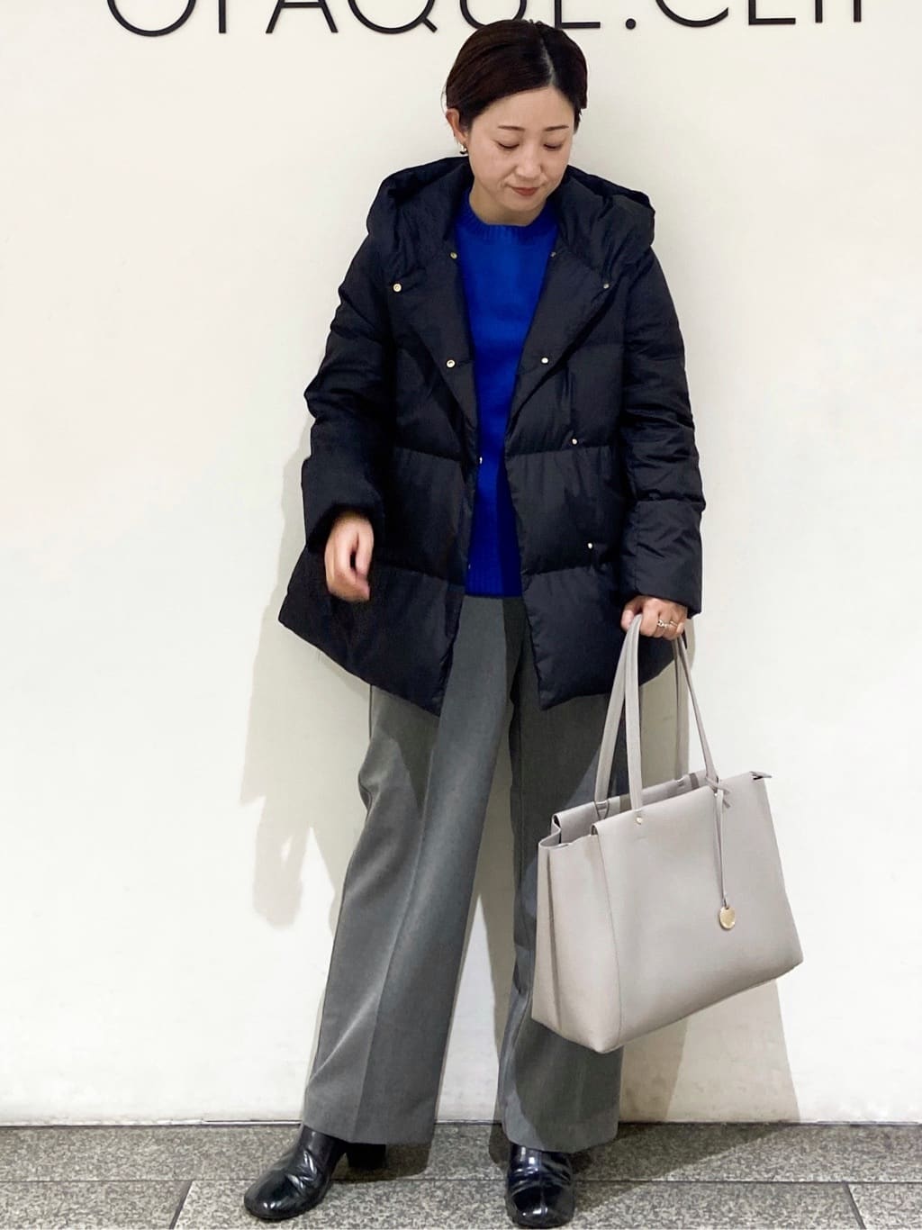 MIHOさんの「OPAQUE.CLIP｜ウォームタッチ イージーワイドパンツ【洗濯機洗OK／ストレッチ】≪SS～LL≫」を使ったコーディネート