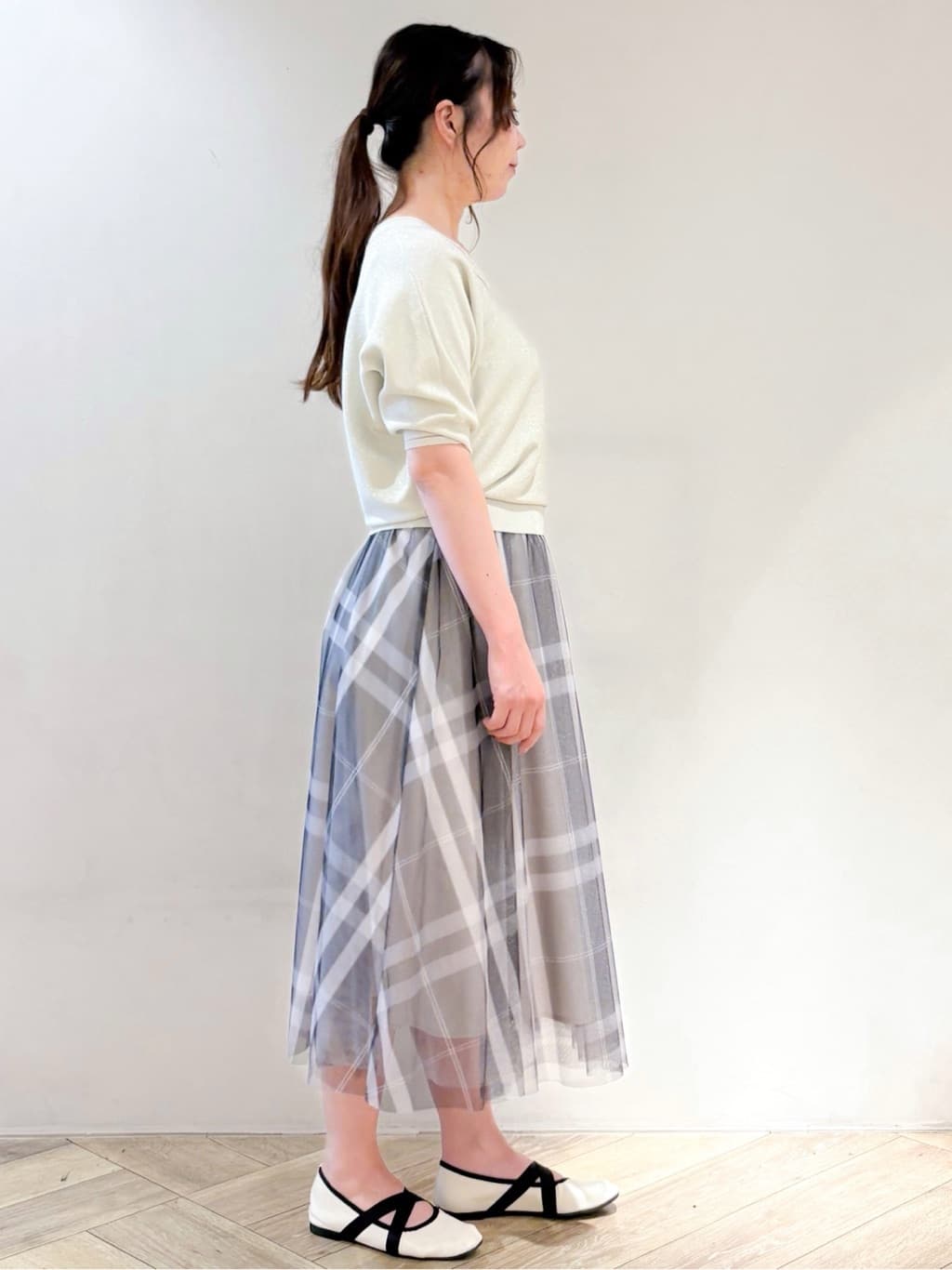 sayaさんの「index｜《5色展開》前後2WAY ドルマンスリーブニット【UVケア／抗ピル／洗濯機洗い可】」を使ったコーディネート