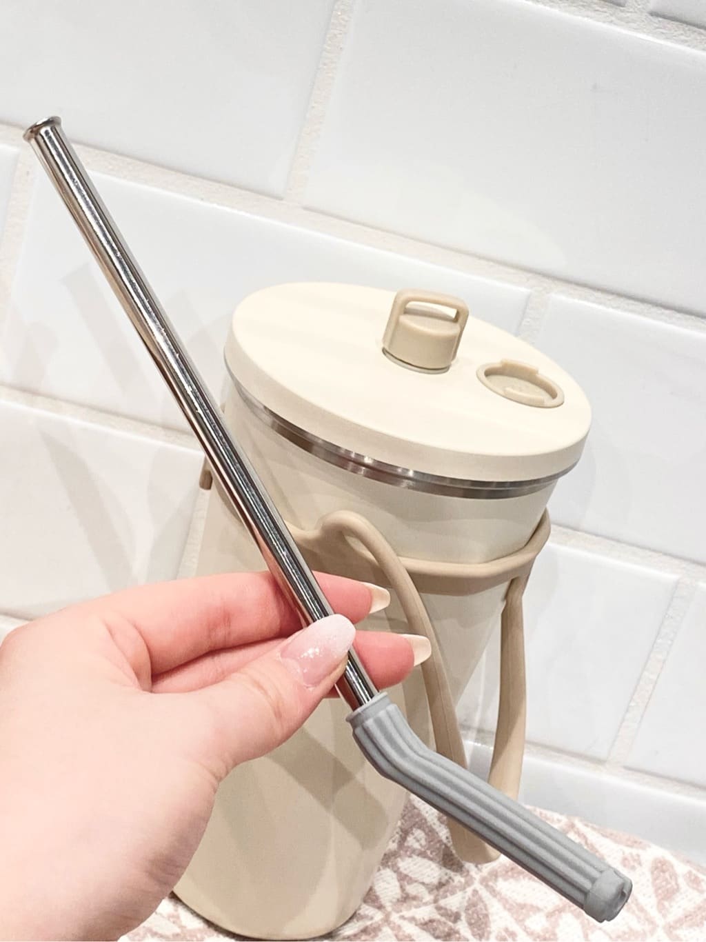 suzunoさんの「212 KITCHEN STORE｜ストロー付2wayタンブラー570ml アイボリー」を使ったコーディネート