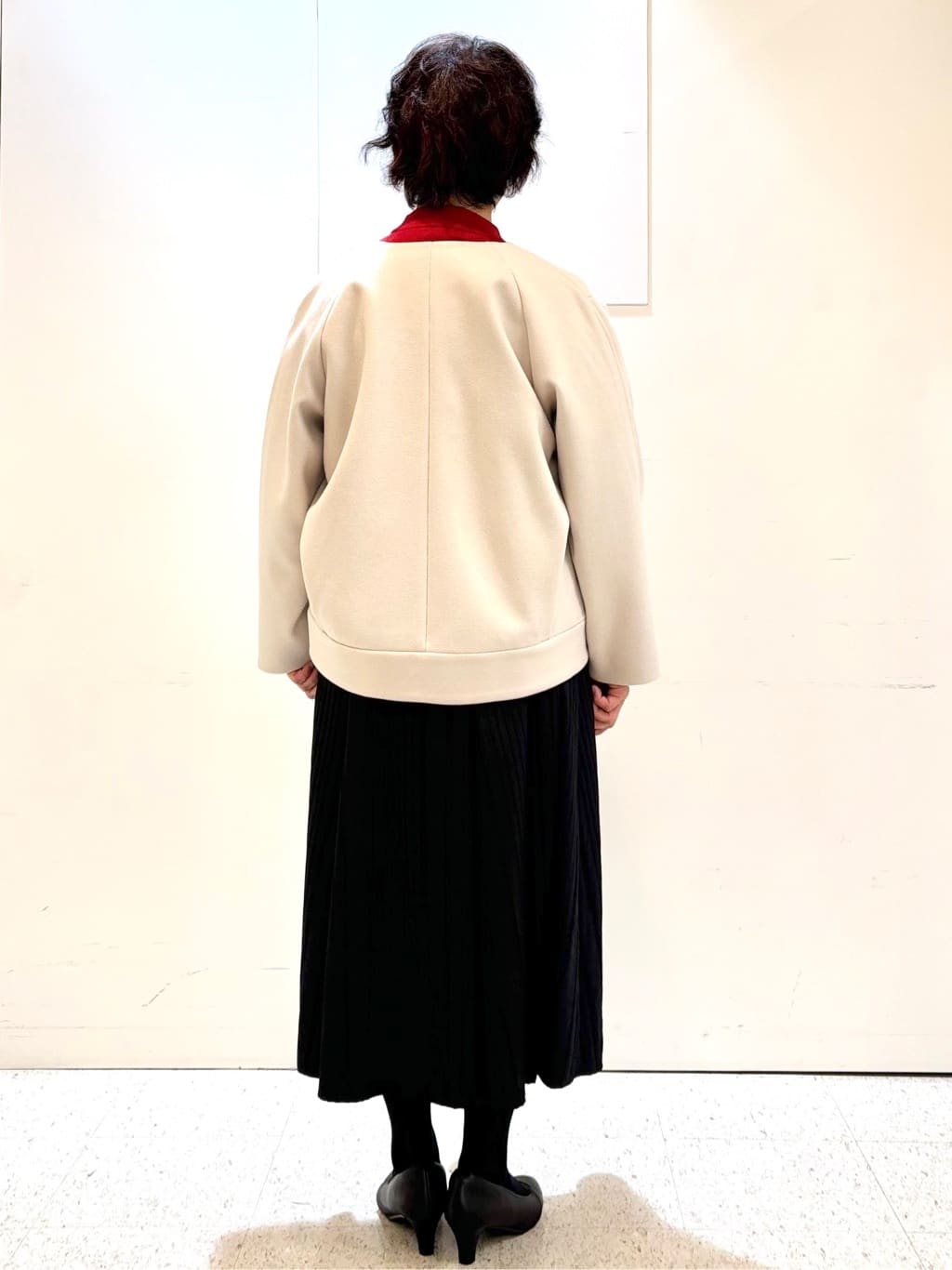 ヤスコさんの「Reflect｜【ゆったりシルエット】ジャージメルトンコクーンジャケット」を使ったコーディネート