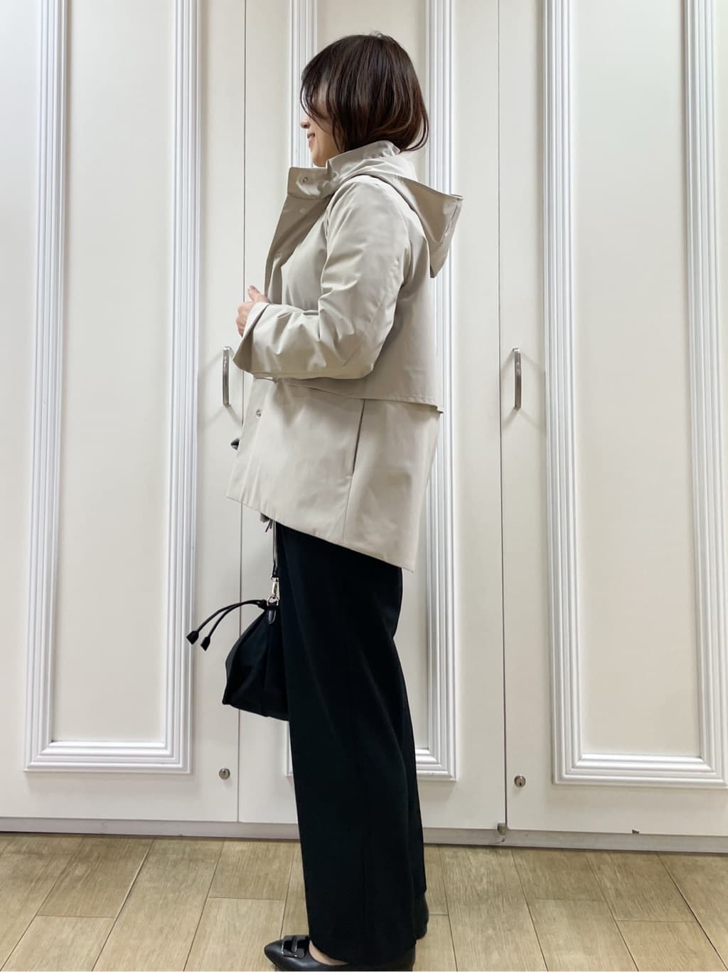 めいさんの「Reflect｜【すっきり見え／フード取り外し可／通勤におすすめ◎】ライティアウター」を使ったコーディネート