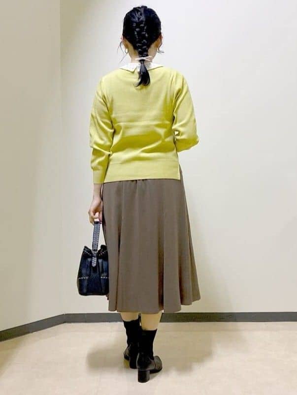  beni_gingerさんの「Reflect｜【選べる6色／長く着られる◎】ボートネックニット」を使ったコーディネート