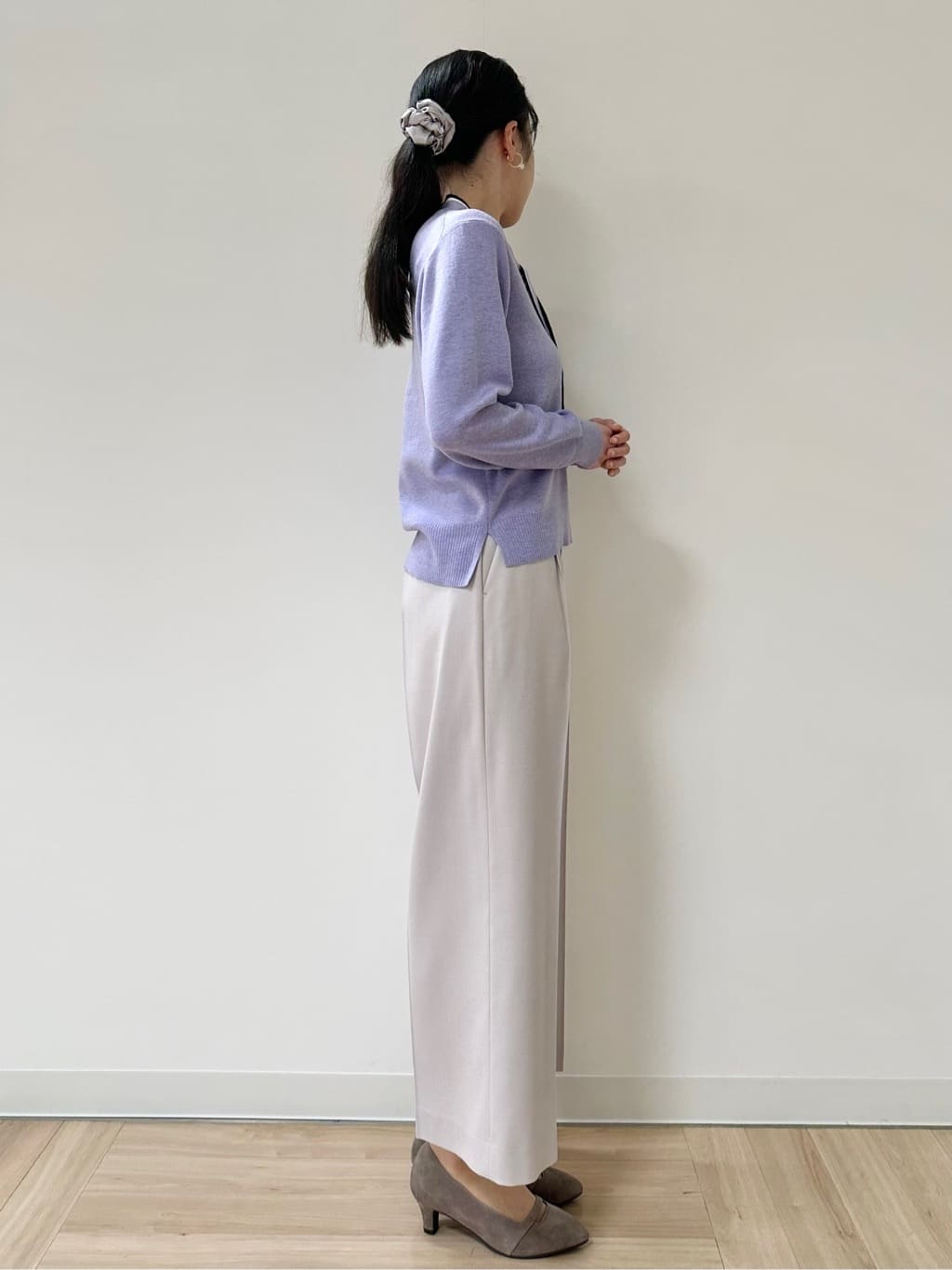 Momoさんの「Reflect｜【腰周りすっきり◎】ワイドクロップドパンツ」を使ったコーディネート