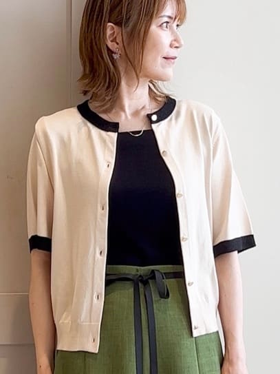 yamakoさんの「grove｜ドットで華やぐ　軽やかマーメイドスカート」を使ったコーディネート
