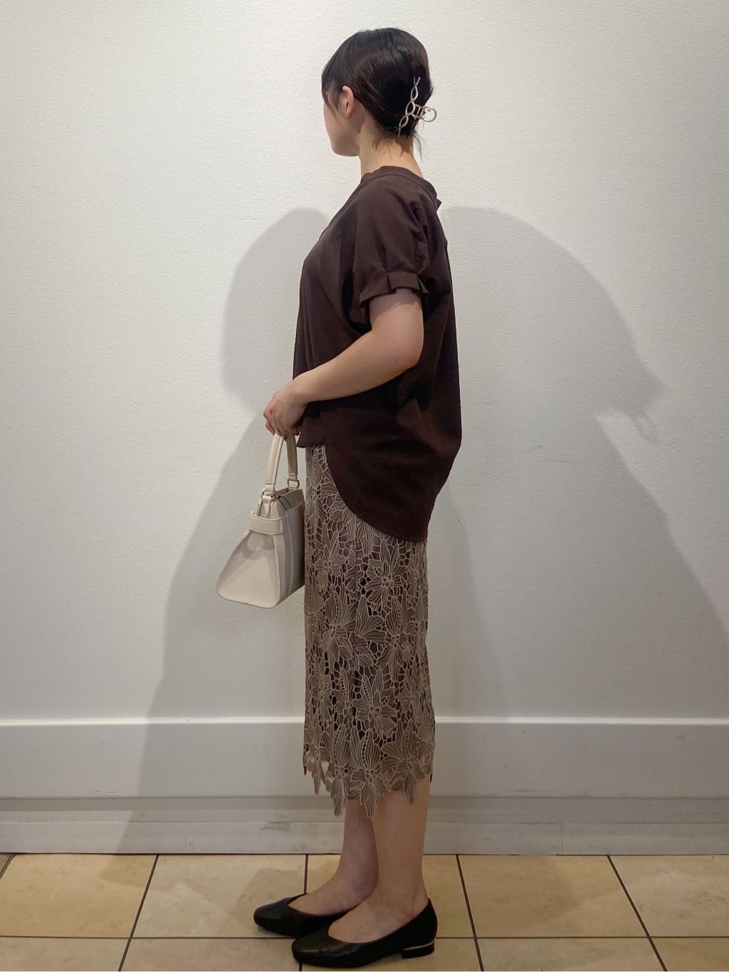 kimiさんの「index｜《7色展開／XS-LLサイズ》タックスリーブスキッパーブラウス【洗濯機洗い可／吸水速乾／抗ピル／防シ」を使ったコーディネート